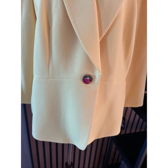 Kasper night yellow jacket blazer size 18W work attire work outfit NWT - Picture 2 of 11